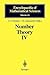Number Theory IV by A.N. Parshin