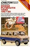 Chilton's Repair Manual Dodge Plymouth Vans 1967-88