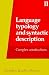 Language Typology and Syntactic Description,Volume II by Timothy Shopen