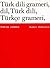 Turkish Grammar (Türk dili grameri, dil, Türk dili, Türkçe grameri)