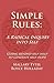 Simple Rules by Royce Holladay Simple Rules by Royce Holladay