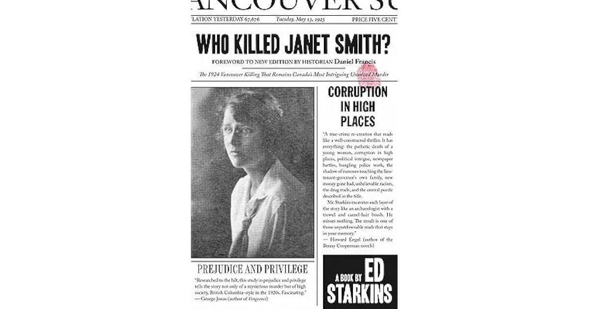 Who Killed Janet Smith By Edward Starkins