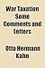 War Taxation Some Comments and Letters by Otto Hermann Kahn