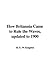 How Britannia Came to Rule the Waves, updated to 1900