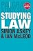 Studying Law. Simon Askey a...
