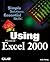 Using Microsoft Excel 2000