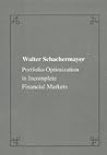 Portfolio optimizations in incomplete financial markets (Publications of the Scuola Normale Superiore)