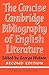 The Concise Cambridge Bibliography of English Literature, 1600 - 1950