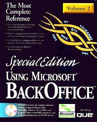 Using Microsoft Backoffice: Special (Hardcover)