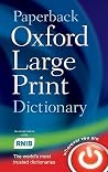 Paperback Oxford Large Print Dictionary Paperback Oxford Large Print Dictionary