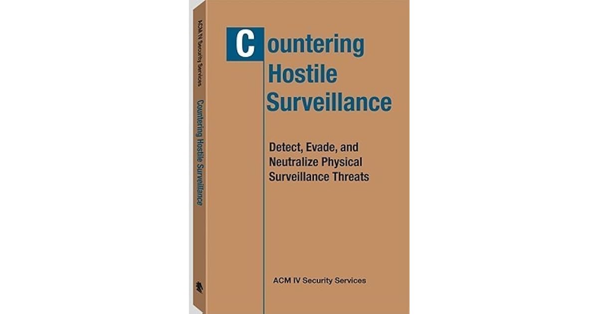 Countering Hostile Surveillance Detect, Evade, and Neutralize Physical