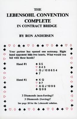 The Lebensohl Convention Complete in Contract Bridge (Paperback)