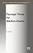Passage Times for Markov Chains by R. Syski
