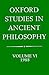 Oxford Studies in Ancient Philosophy: Vol 6: 1988