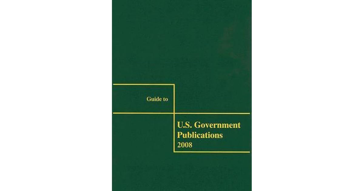 Guide to U.S. Government Publications by Donna Batten