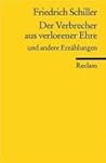 Der Verbrecher aus verlorener Ehre by Friedrich Schiller