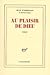 Au plaisir de Dieu