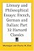 Literary and Philosophical Essays by Michel de Montaigne