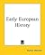 Early European History by Hutton Webster