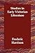 Studies In Early Victorian Literature