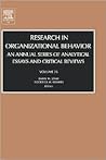 Research in Organizational Behavior, Volume 26 Research in Organizational Behavior, Volume 26