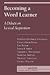 Becoming a Word Learner: A Debate on Lexical Acquisition (Counterpoints: Cognition, Memory, and Language)