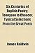 Six Centuries of English Poetry from Tennyson to Chaucer: Typical Selections from the Great Poets (1892)