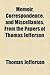 Memoirs, Correspondence And Private Papers Of Thomas Jefferson, Ed. By T.J. Randolph (1)