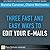 Three Fast and Easy Ways to...