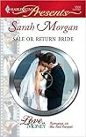 Sale or Return Bride by Sarah   Morgan