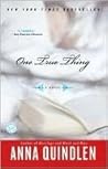 One True Thing Book cover for One True Thing