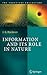 Information and Its Role in Nature by Juan G. Roederer