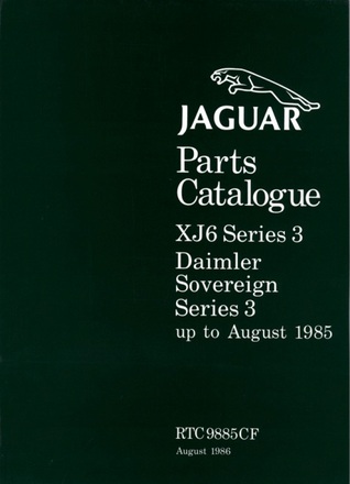 Jaguar XJ6 Series 3 Daimler Sovereign Series 3 Parts Catalogue: RTC9885Cf.