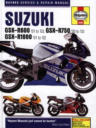 Suzuki GSX-R600 '01 to '03, GSX-R750 '00 to '03, GSX-R1000 '01-'02