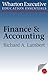 Wharton Executive Education Finance & Accounting Essentials by Richard A. Lambert