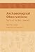 Archaeological Observations...