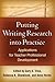 Putting Writing Research into Practice: Applications for Teacher Professional Development