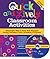 Quick & Lively Classroom Activities Book & CD-ROM: Meaningful Ways to Keep Kids Engaged During Transition Time, Downtime, or Anytime