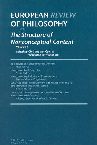 European Review of Philosophy, 6: The Structure of Nonconceptual Content (Volume 6)