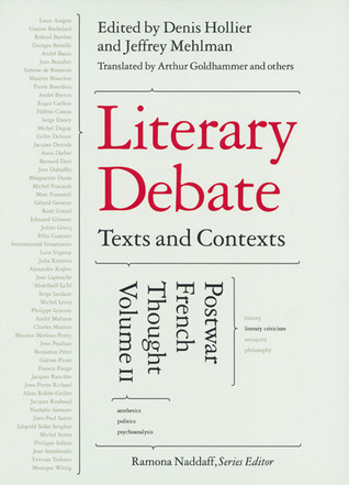 Literary Debate: Texts and Contexts: Postwar French Thought (Paperback)
