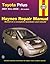 Toyota Prius, '01-'08 (Hayne's Automotive Repair Manual)
