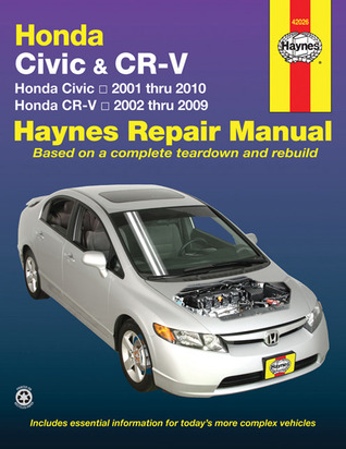 pdf download Honda Civic 2001 Thru 2010 & CR-V 2002 Thru 2009