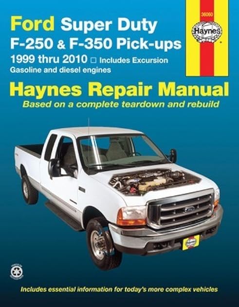 Ford Super Duty Pick-up & Excursion for Ford Super Duty F-250 & F-350 Pick-ups & Excursion 999-10) Haynes Repair Manual: Includes Gasoline and Diesel Engines