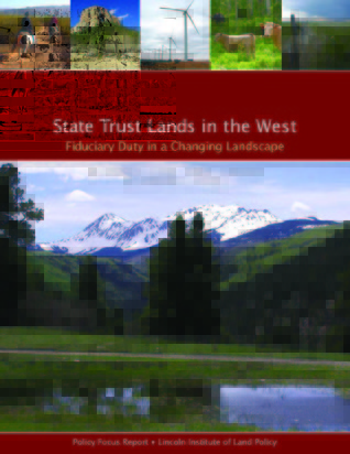 State Trust Lands in the West: Public Values in a Changing Landscape (Policy Focus Reports)