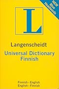 Langenscheidt Universal Finnish Dictionary: Finnish-english/ English-finnish