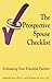 The Prospective Spouse Checklist by Isabelle Fox