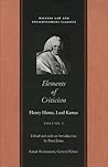 Elements of Criticism (2-vol set) (Natural Law and Enlightenment Classics)
