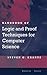 Handbook of Logic and Proof Techniques for Computer Science