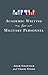 Academic Writing for Military Personnel by Adam Chapnick