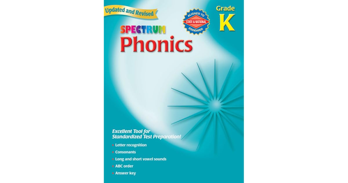 Spectrum Phonics, Kindergarten by School Specialty Publishing
